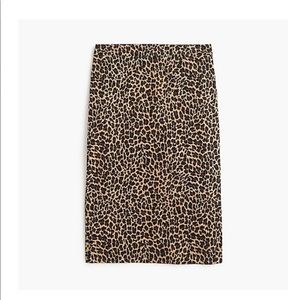 EUC J.Crew Classic No. 2 Pencil Skirt in Leopard